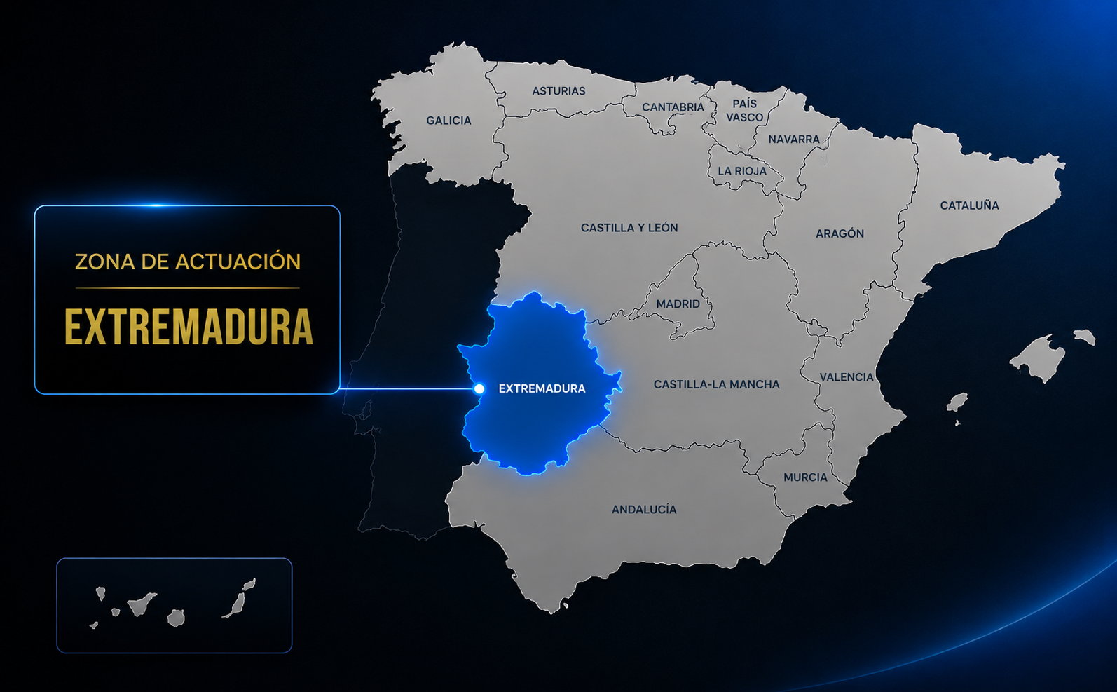 Mapa Extremadura